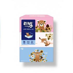 각티슈 리빙 소프트 티슈 180매 3개입 미용티슈