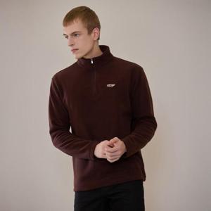 르까프 24FW 남성 플리스 집업 티셔츠 브라운