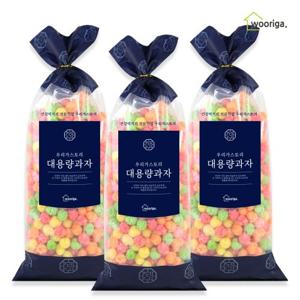 앵두콘 330gx3봉 뻥튀기 강냉이 대용량과자 옛날과자