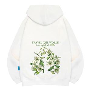 엘라모 기모H 백합 후드티 남녀공용 빅사이즈 M~4XL