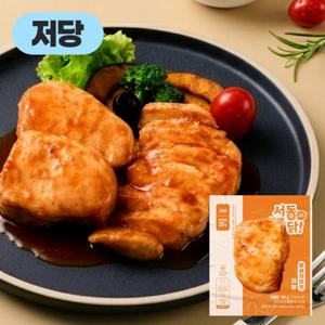 [똑똑한식단] 더 맛있는 양념치킨맛 닭가슴살 5팩(팩당100g내외)