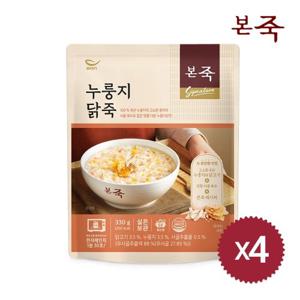 [본죽] 누룽지닭죽 330g 4팩