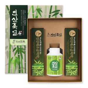 인산죽염 1회 죽염 치약 선물세트 [분말 300g 치약 2개]