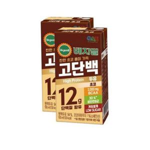 [셀러허브 식품]정식품 베지밀 고단백 초코 두유 190ml 48개