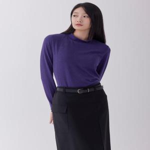 [지센][지센] 에센셜 하프넥 여성 긴팔 티셔츠 LCTSOA74_VI