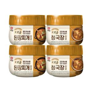 [CJ] 백설 다담 된장찌개양념 530g x2개+청국장 양념 530g x2개