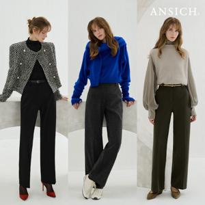 [안지크]26FW NEW 헤링본 소프트 웜기모 밴딩 팬츠 3종