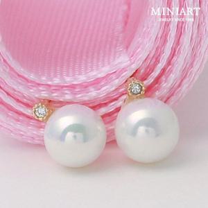 [미니아트] 14K Gold 비쥬 미니 금 귀걸이 데일리 심플 진주 이어링