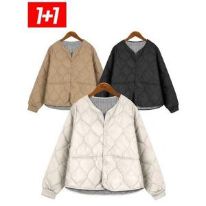 [스타일준]1+1 여성용 경량 패딩 항아리 퀼팅 자켓