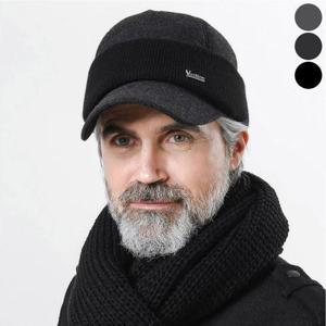 [라일리] Rly 방한 중년 겨울모자 귀달이 남성 아빠모자 볼캡 니트