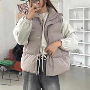 [문에이블]문에이블 겨울 가을 여자 여성 베스트 데일리 캐주얼 경량 패딩 숏 조끼