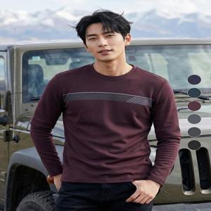 [이지바이]이지바이 남성 히트라이트 약기모 라운드 데일리 기본 스포츠 티셔츠(M6WT18)