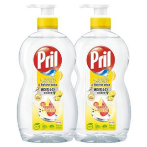 헨켈 프릴 베이킹소다 주방세제 - 퓨어레몬 향 700ml 용기X2개 설거지 찌든때 세제
