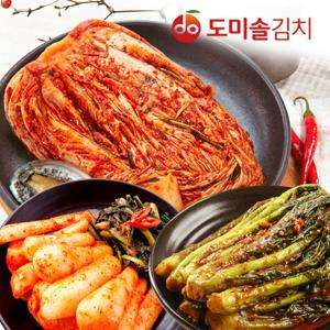 [도미솔3종 / 총 7kg]사랑채포기 5kg +사각사각총각김치1kg +갓김치 1kg