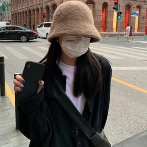 부클 퍼벙거지 여성 니트 베레모 모자 가을 겨울