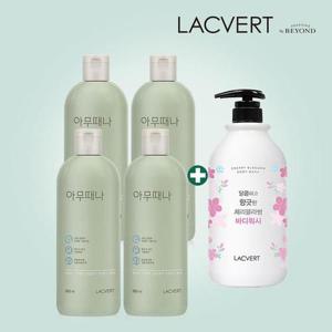[라끄베르][LG생활건강] 라끄베르 아무때나 때필링 500ml 4개 + 대용량 바디워시 1개