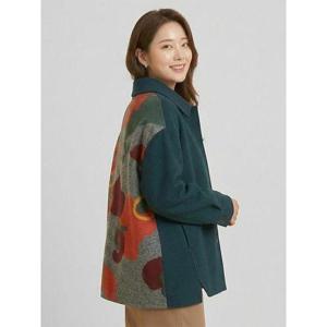 [꼼빠니아]울 언발 패턴 자켓-CW22JK3501464A