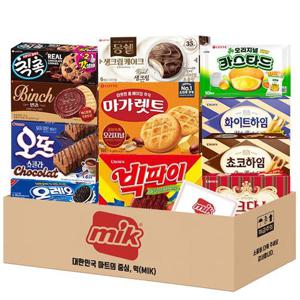 과자2호 마가렛트+몽쉘+빈츠+칙촉+카스타드+오레오화이트+오뜨쇼콜라+빅파이+쵸코하임+화이트하임+쿠크다스