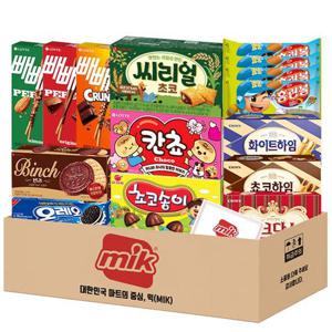 3호 빈츠+빼빼로(아몬드+초코+크런키)+씨리얼+칸쵸+오레오+초코송이+쵸코하임+화이트하임+쿠크다스+홈런볼