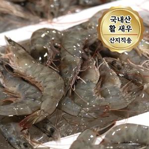 산지직송 국내산 활 흰다리새우 1kg 빙장포장