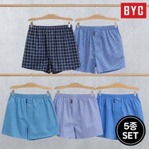 BYC 남성 프리미엄 트렁크 BT2 팬티 5종세트