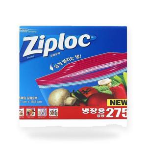 지퍼락 집락 지퍼백 냉장용 중형 275매