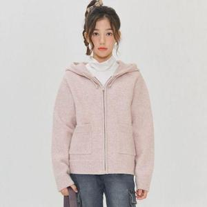 [오션스카이]여아 지퍼 후드 니트 가디건