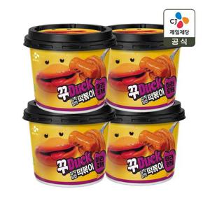 [CJ] 꾸덕 마라로제 납작당면 떡볶이 175g x4개