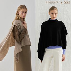 [방송에서만][H.캐시미어(CASHMERE)] 26WINTER 몽골 퓨어 캐시미어 100% 케이프 숄 1종