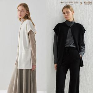 [방송에서만][H.캐시미어(CASHMERE)] 26WINTER 몽골 퓨어 캐시미어 100% 케이프 니트 오픈 롱 가디건 1종