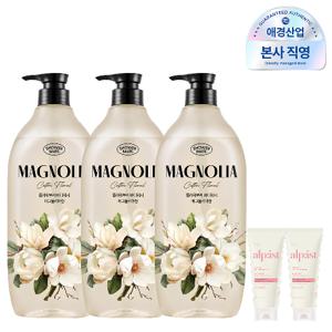 샤워메이트 부케 바디워시 900g 매그놀리아, 3개 +알피스트 모이스춰 클렌징폼 180ml 증정, 2개