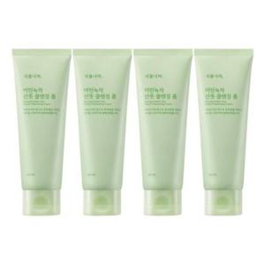 식물나라 어린녹차 산뜻 클렌징 폼 120ml 4개