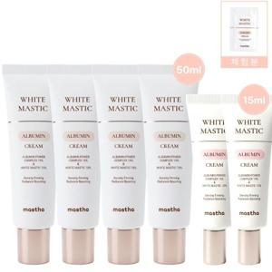 매스티나 알부민 기미크림 화이트 매스틱 50ml 4개+15ml 2개+체험분 1매