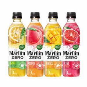 자연은 말린 제로  2종 혼합 500ml x 20페트 (2종 혼합, 복숭아,애플망고,자몽,유자 중 택1)
