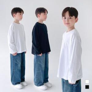 뉴 인생 레이어드 긴팔 티셔츠 남아 여아 유아 아동 키즈 어린이 초등 주니어 기본 이너 간절기 베이직 긴팔티
