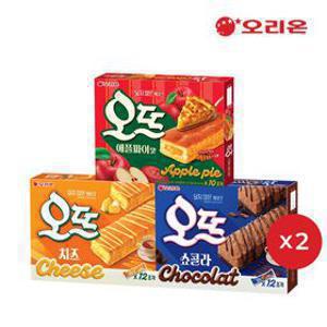 오리온 오뜨 애플파이 10P 2개 + 오뜨 쇼콜라 2개 + 오뜨 치즈 2개