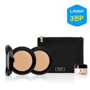 [10적립] 메쉬 핑크 쿠션 리필 듀오 세트(+리치 크림 7ml+파우치+L.POINT 3천점)