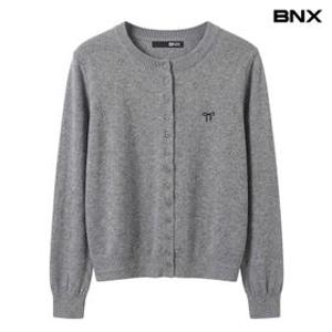 데일리 펀칭 리본 자수 니트 가디건 (BY3CD016L0)
