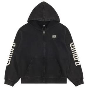 엄브로 DISTRICT11 빅레터링 후드 집업 UR321CFT99BLK