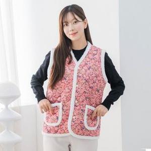 26FW신상 몽글몽글 밍크 수면 주머니파자마/촌캉스 꽃누빔 인조 토끼털 조끼