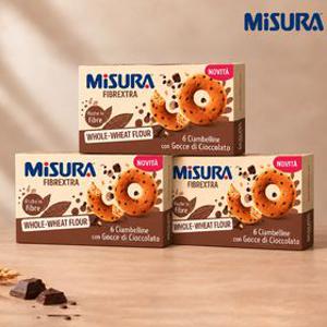 [미주라][38g x 6개입] x 3박스] 이태리 구운 초코칩 통밀 도너츠 3박스 총 18봉입 (소비기한: 2026년 12월 11일까지)