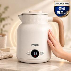 모즈 스웨덴 전기티포트 보온 무선전기포트 1리터 MC-1500 아이보리 온도조절 스테인레스