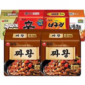 [APP전용]농심신신짜짜너너(신라면 10봉+짜왕8봉+너구리10봉) 총 28봉 외 라면 모음전