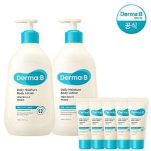[아이와함께][공식] 더마비 데일리 모이스처 바디로션 400ml 2개 (+데일리 바디로션 20ml 5개)
