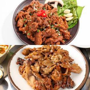 [딜크릿][삼다] 제주돈 고추장/간장 불고기 5+5팩 골라담기 (총 2.5kg)