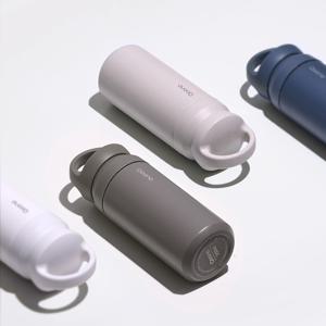 꾸노 2in1휴대용텀블러 (350ml/2color) 이중진공/분리형패킹