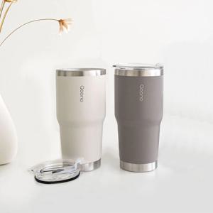 꾸노 스트로우 텀블러컵 (600ml/2color) 손잡이/스트로우2종/세척솔