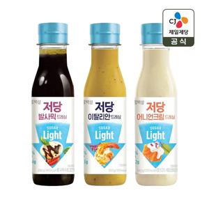 백설 저당 드레싱 3종(발사믹250gx1개+이탈리안250gx1개+어니언크림240g x1개)