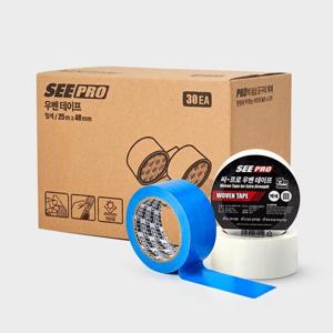 BOX SEE PRO 우벤테이프 48mm x 25M (30개입)