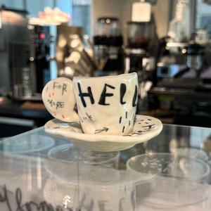 THE REST FOR MORE Espresso Cup N12 마마콤마 작가 도자기 접시